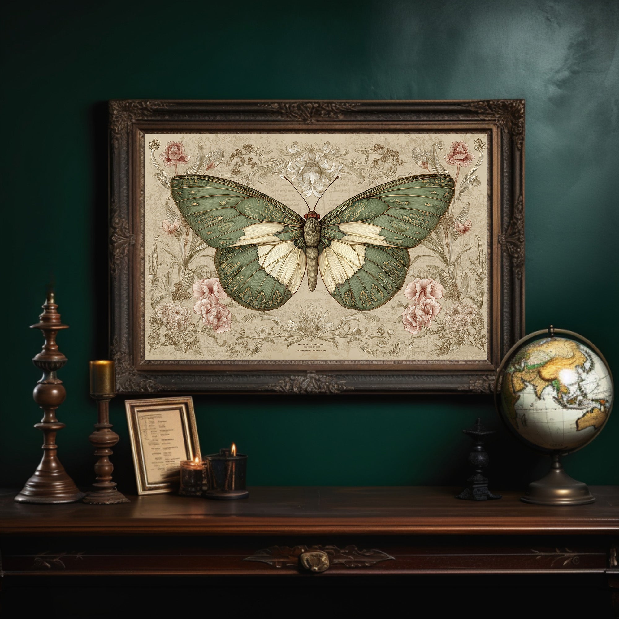 Scholar's Garden Meets Emerald Wings