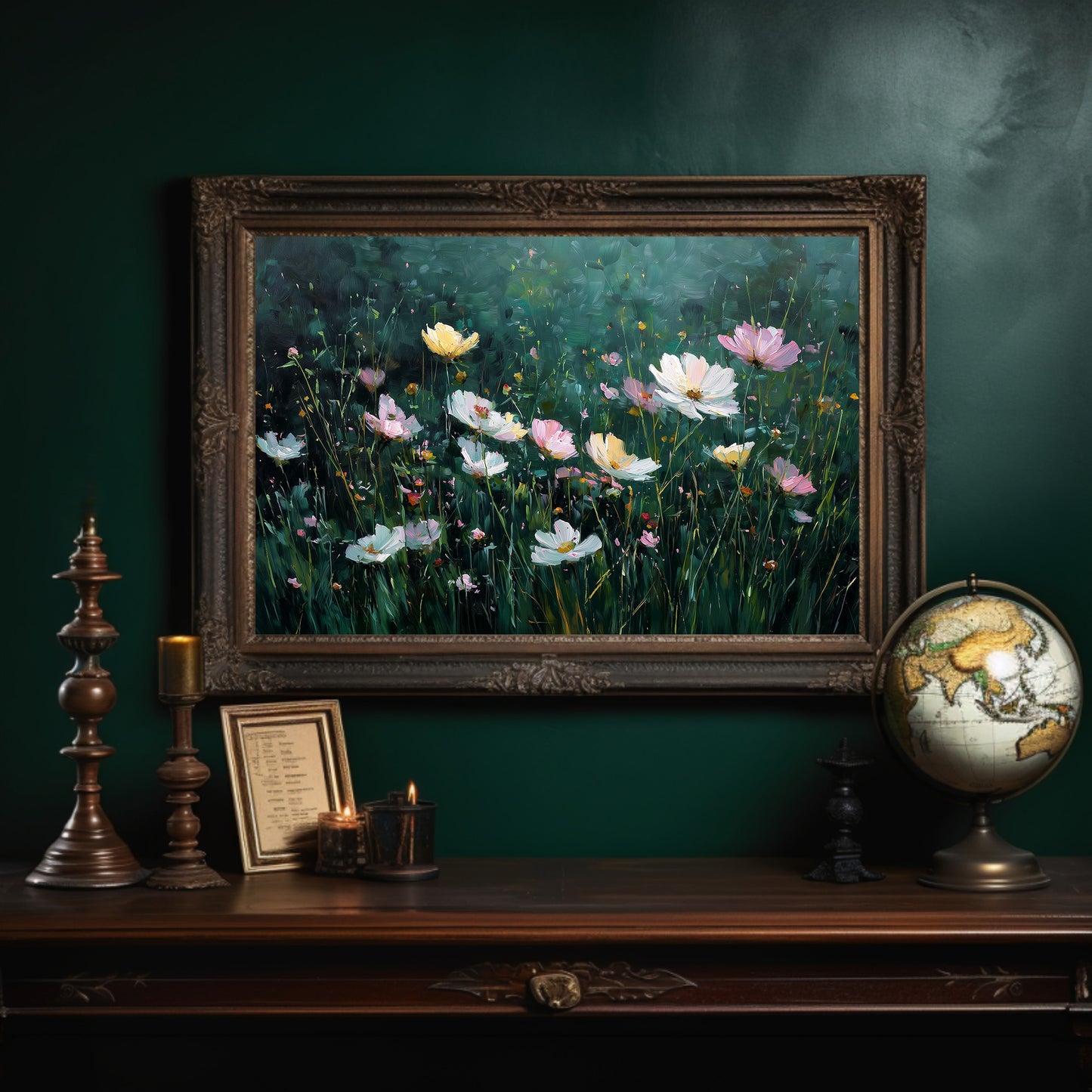 Cosmos Dance Against Forest Depths