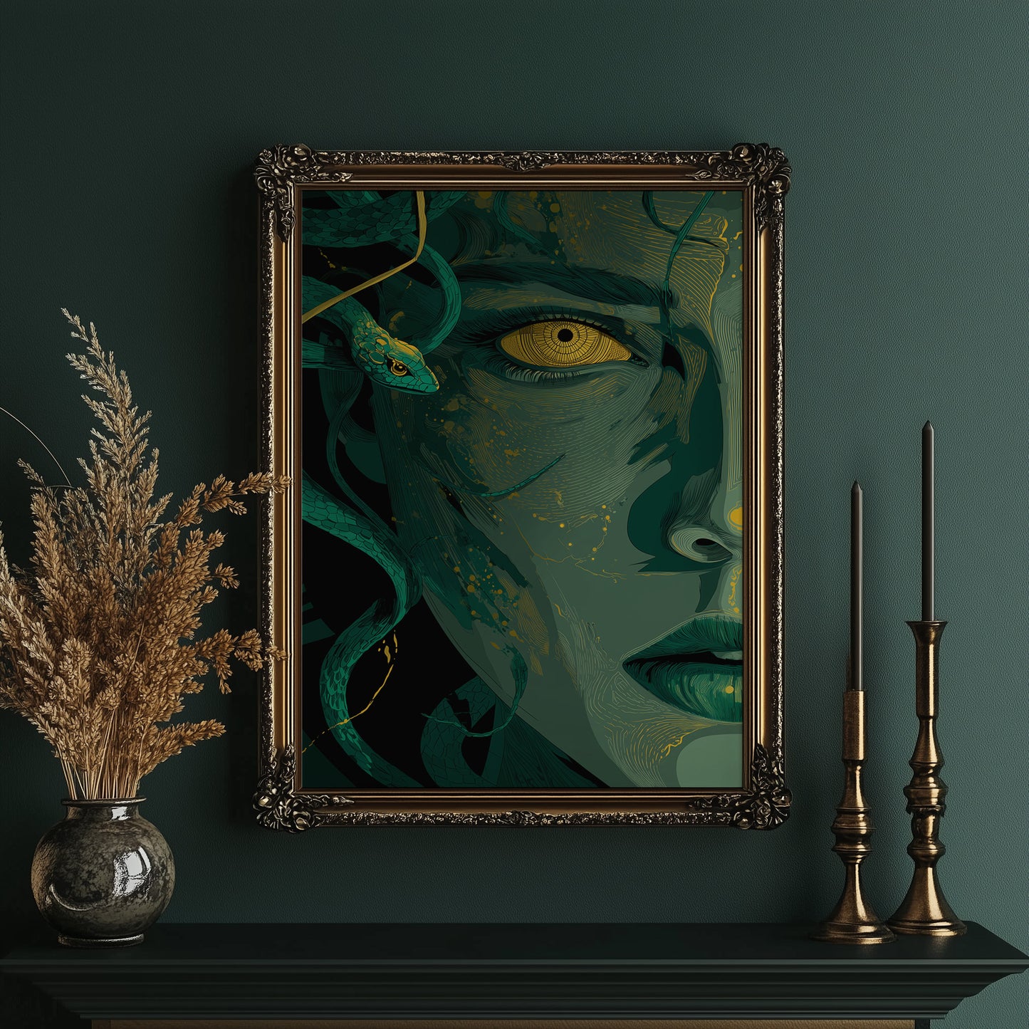 Serpent Queen With Golden Gaze