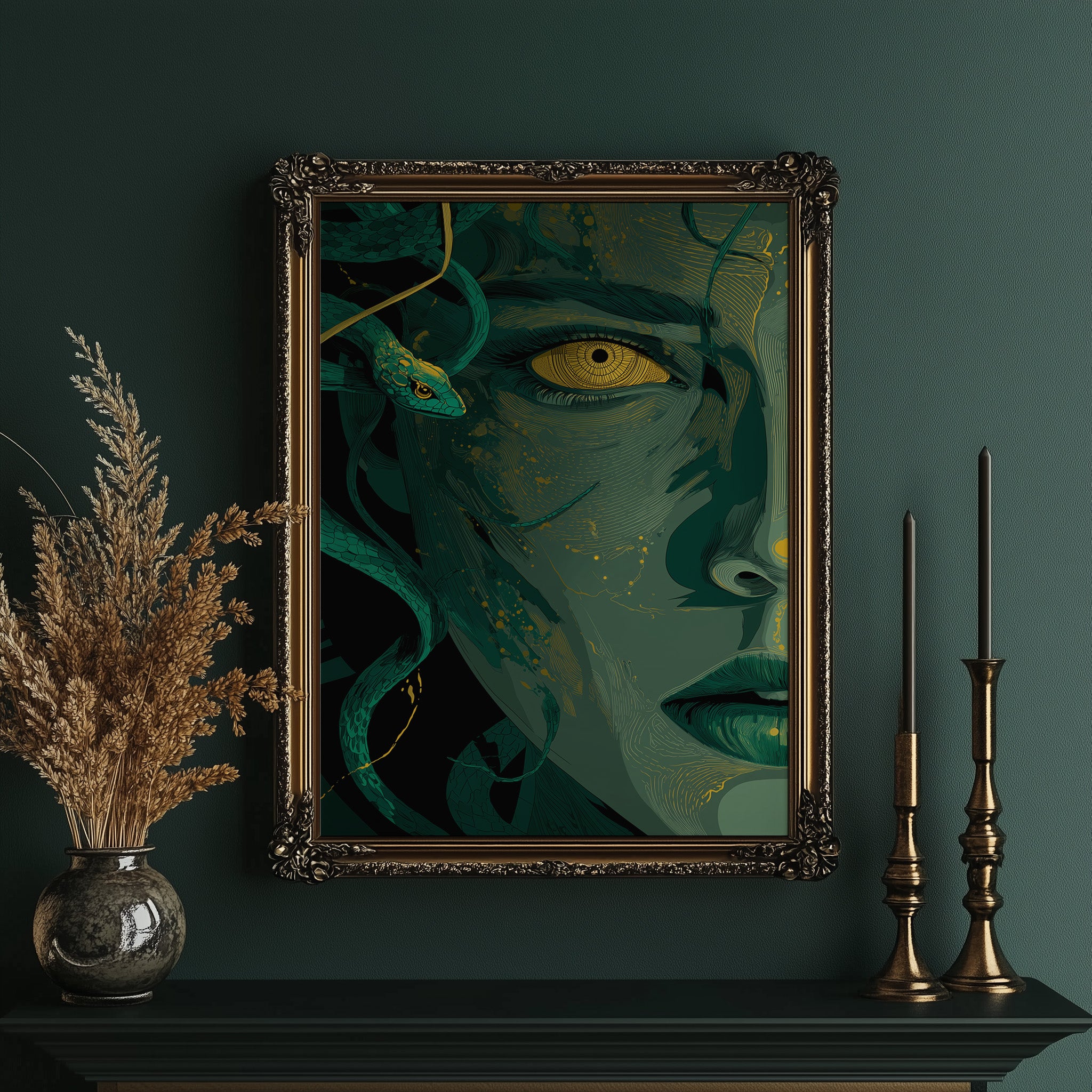 Serpent Queen With Golden Gaze