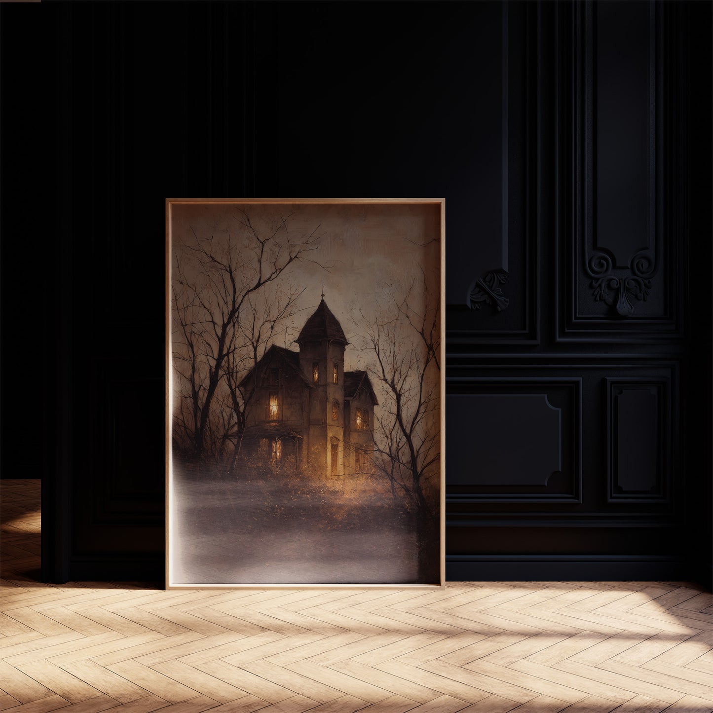 Amber Windows Pierce Autumn Fog