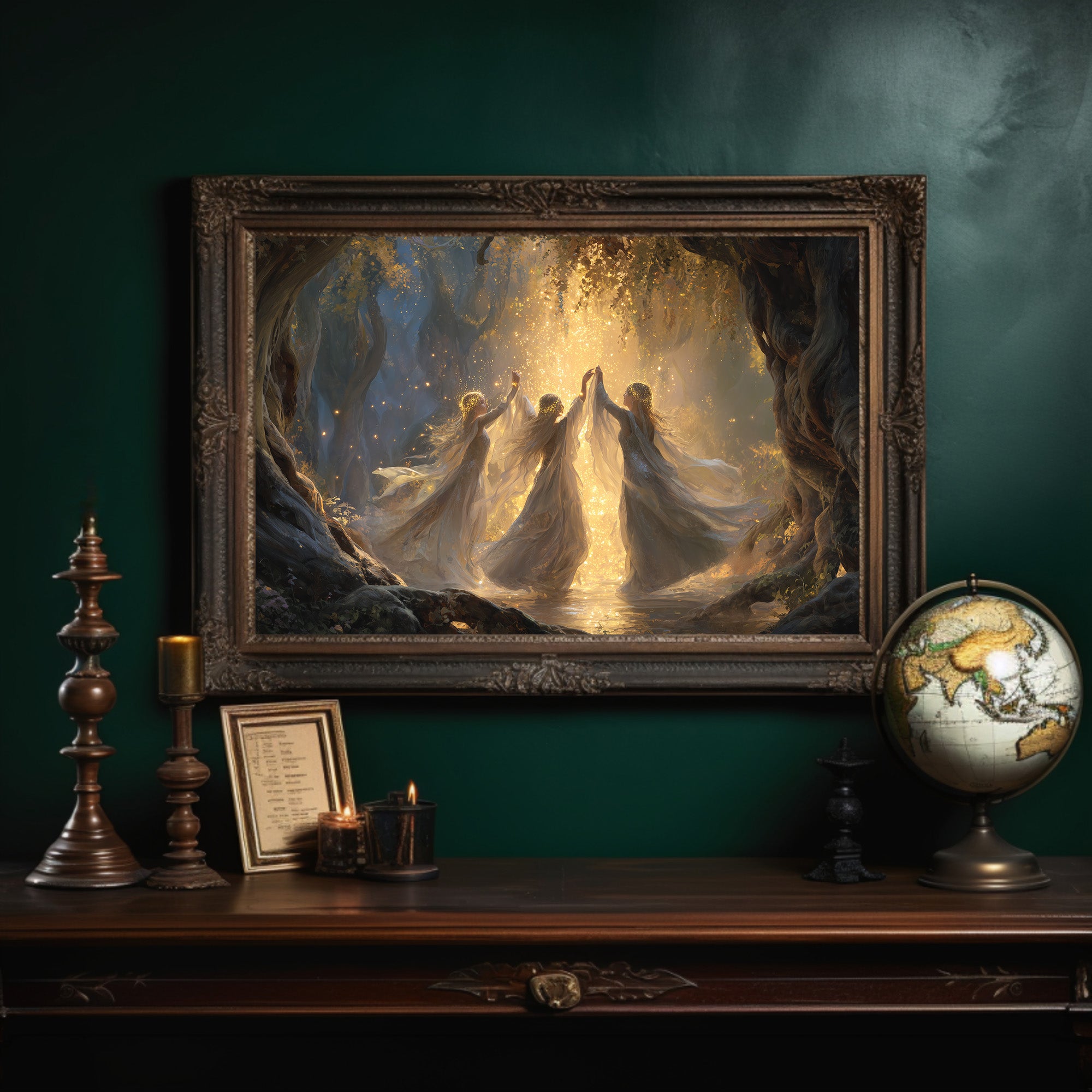 Ancient Dance In Golden Light