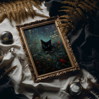 Midnight Prowls Among Wildflowers