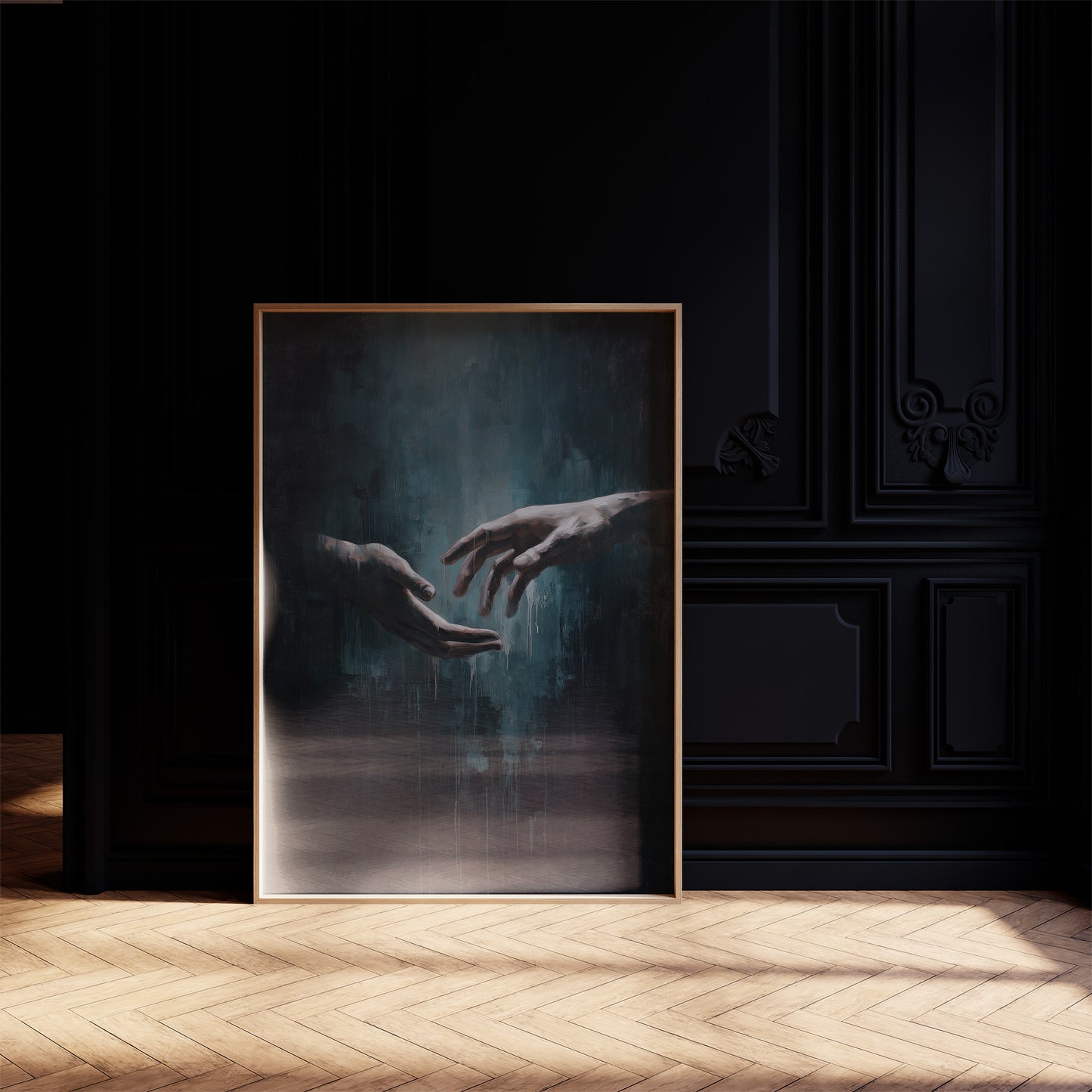 Almost Touching In Teal Depths