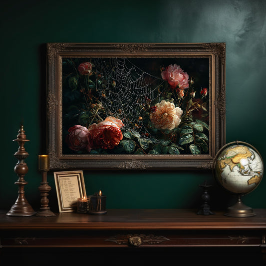 Roses Caught In Morning Dew