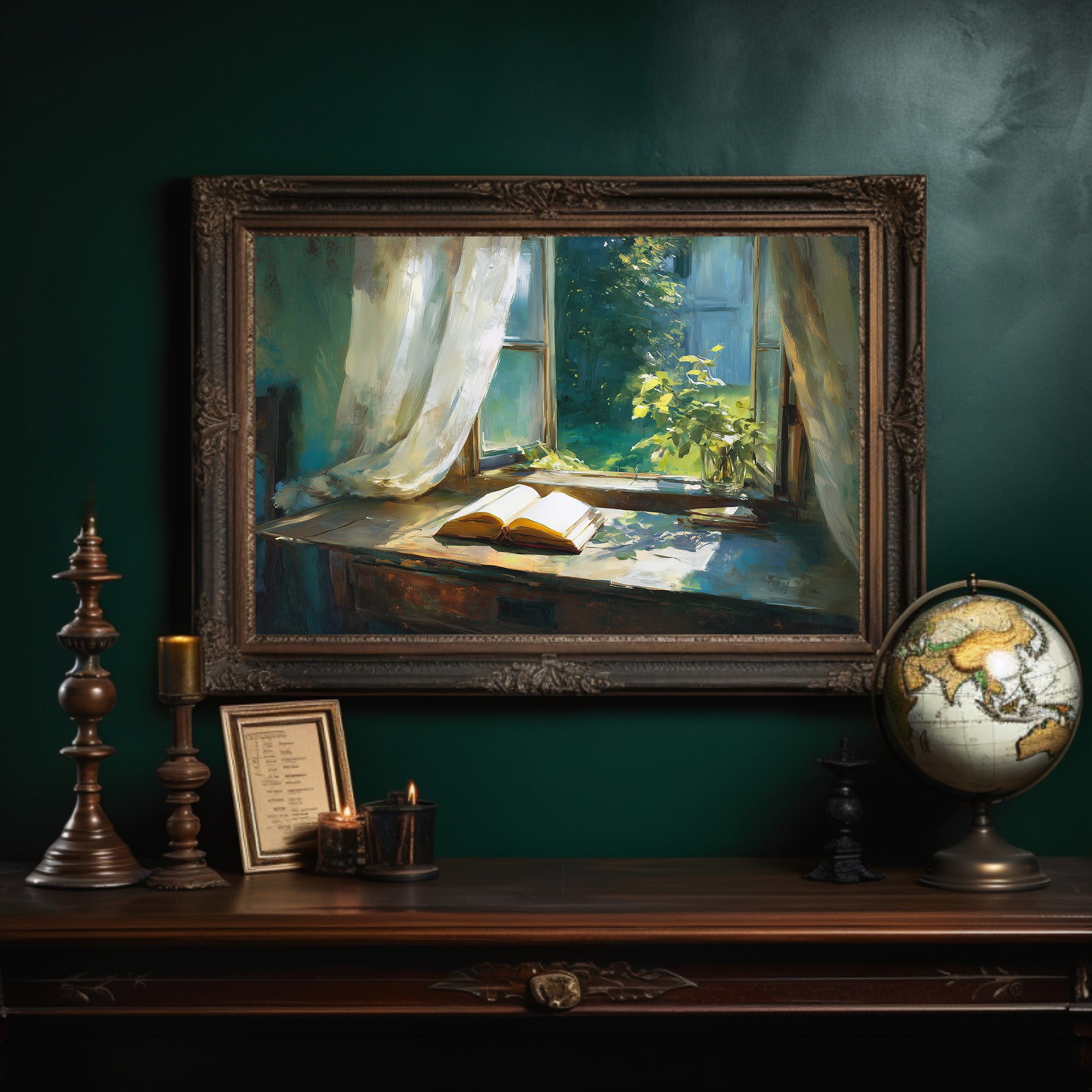 Sunlit Pages Await Summer Breeze