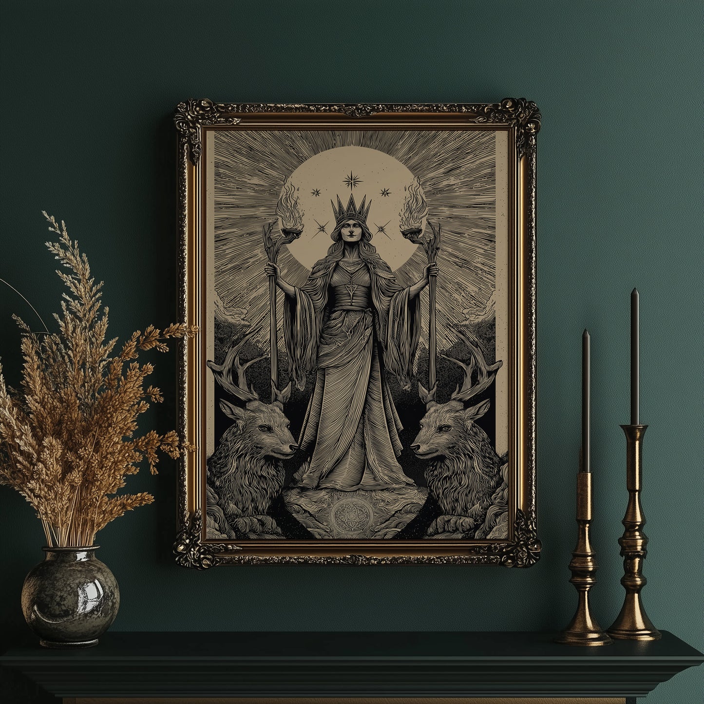 Crowned Between Stags And Stars