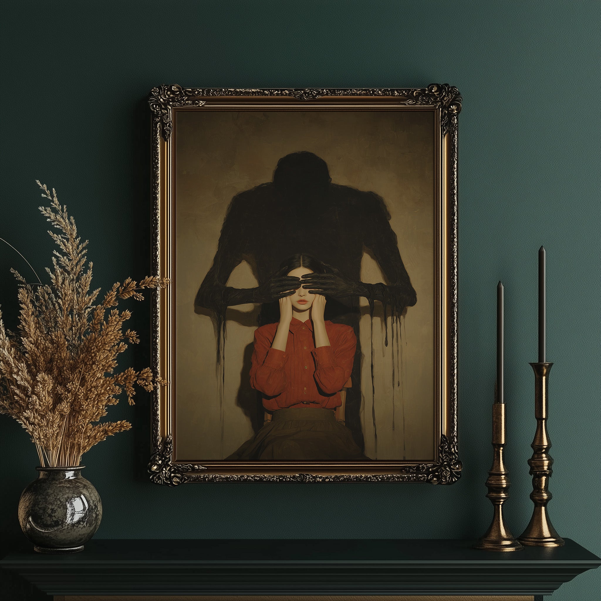 Darkness Looms Behind Crimson