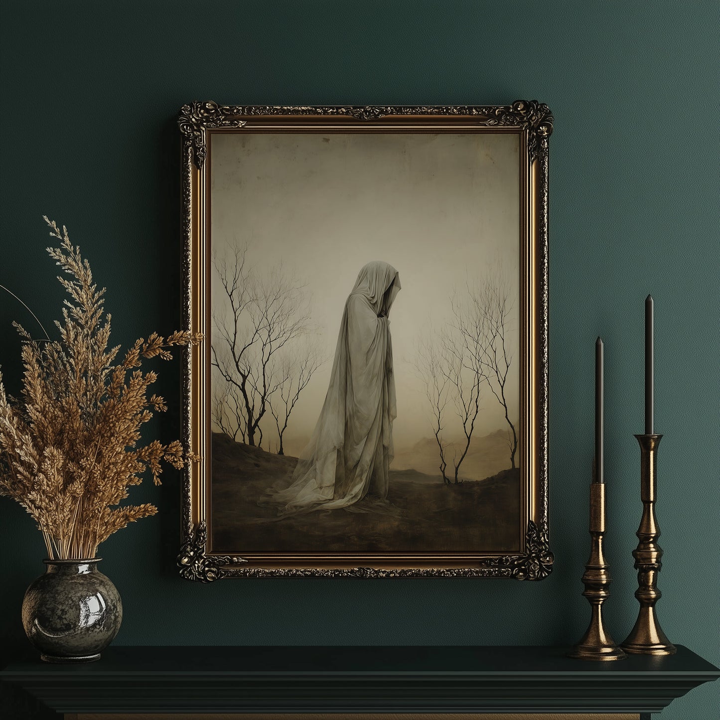 Between Barren Branches And Fog