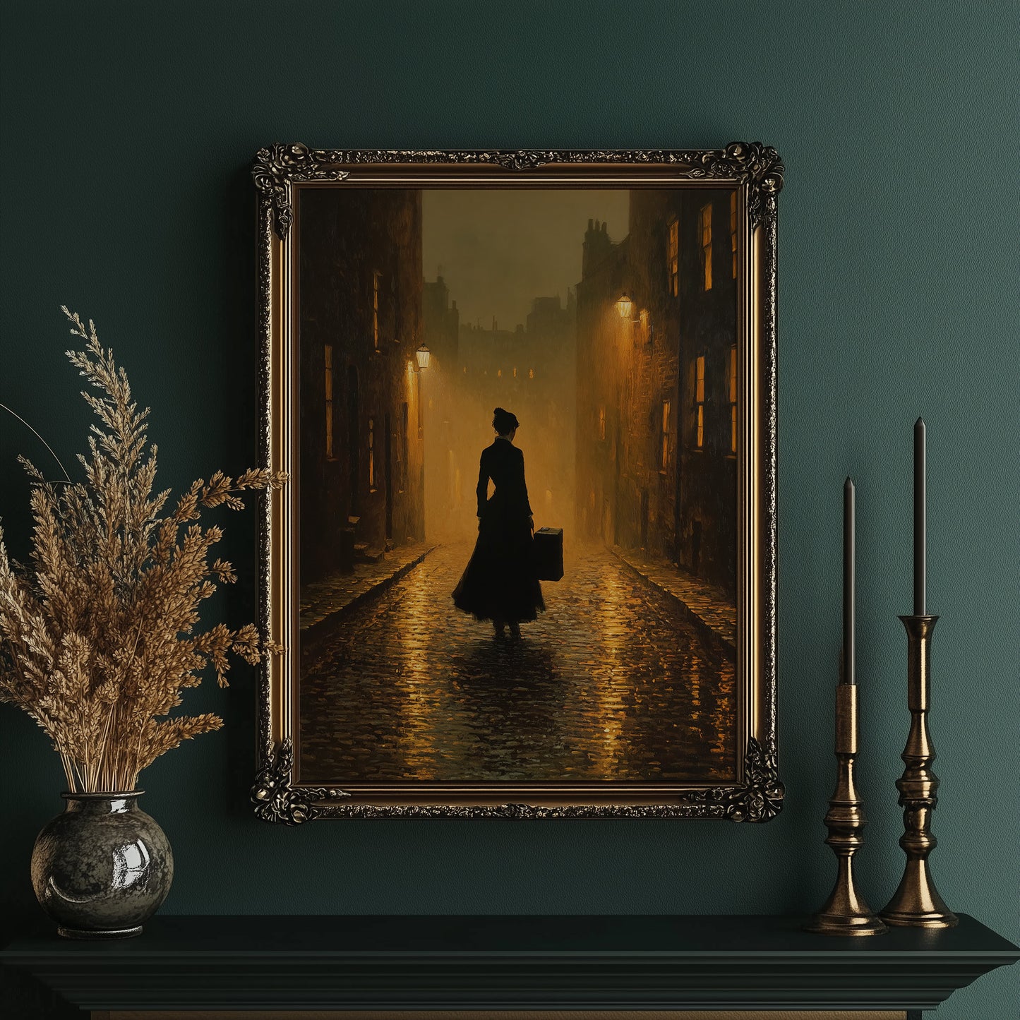 Cobblestone Journey By Gaslight