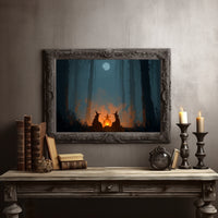 Witches Gather Under Pale Moon