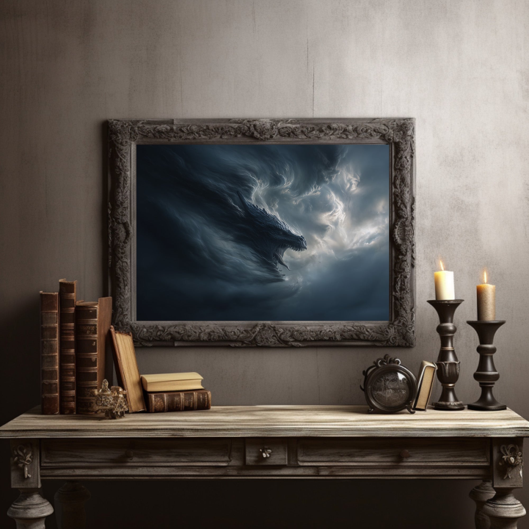 Storm Dragon Rises From Clouds