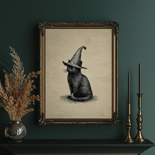 Midnight Familiar In Pointed Hat