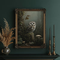 Woodland Sage On Misty Perch