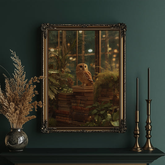 Midnight Scholar Among Ancient Pages