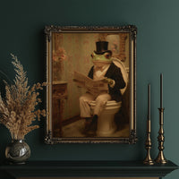 Distinguished Amphibian's Morning Ritual