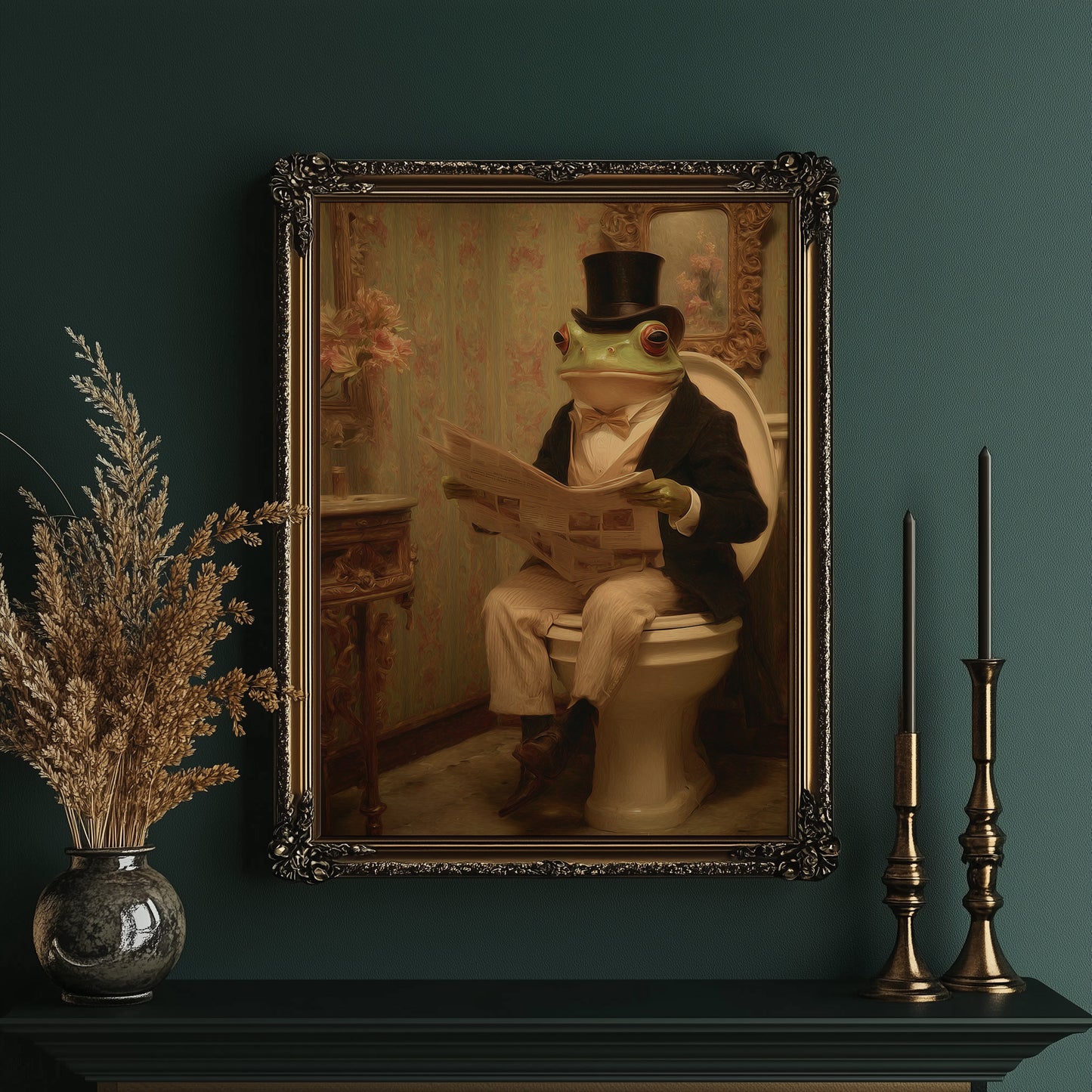 Distinguished Amphibian's Morning Ritual