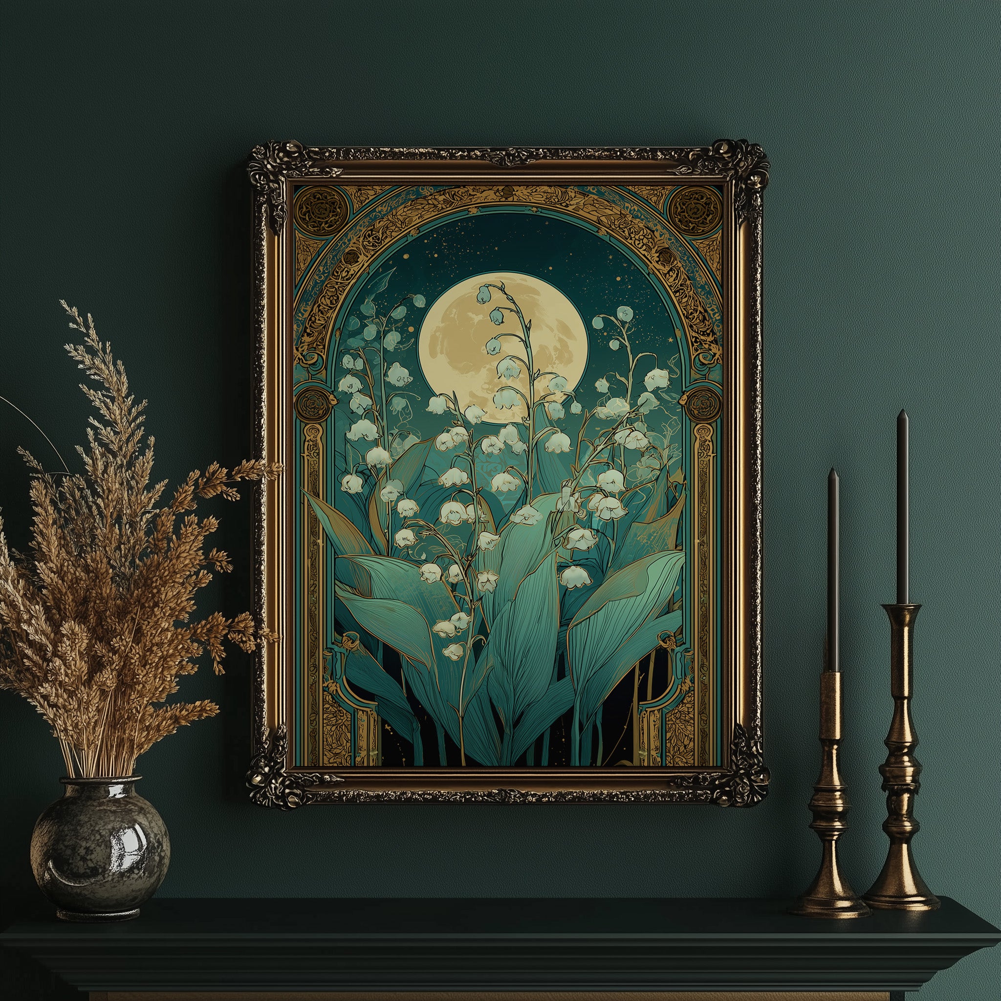 Moonlit Bells Under Starry Arch