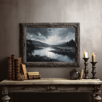 Quiet Valley Beneath Storm Clouds