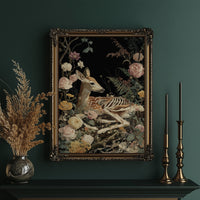 Fawn Bones Among Garden Blooms