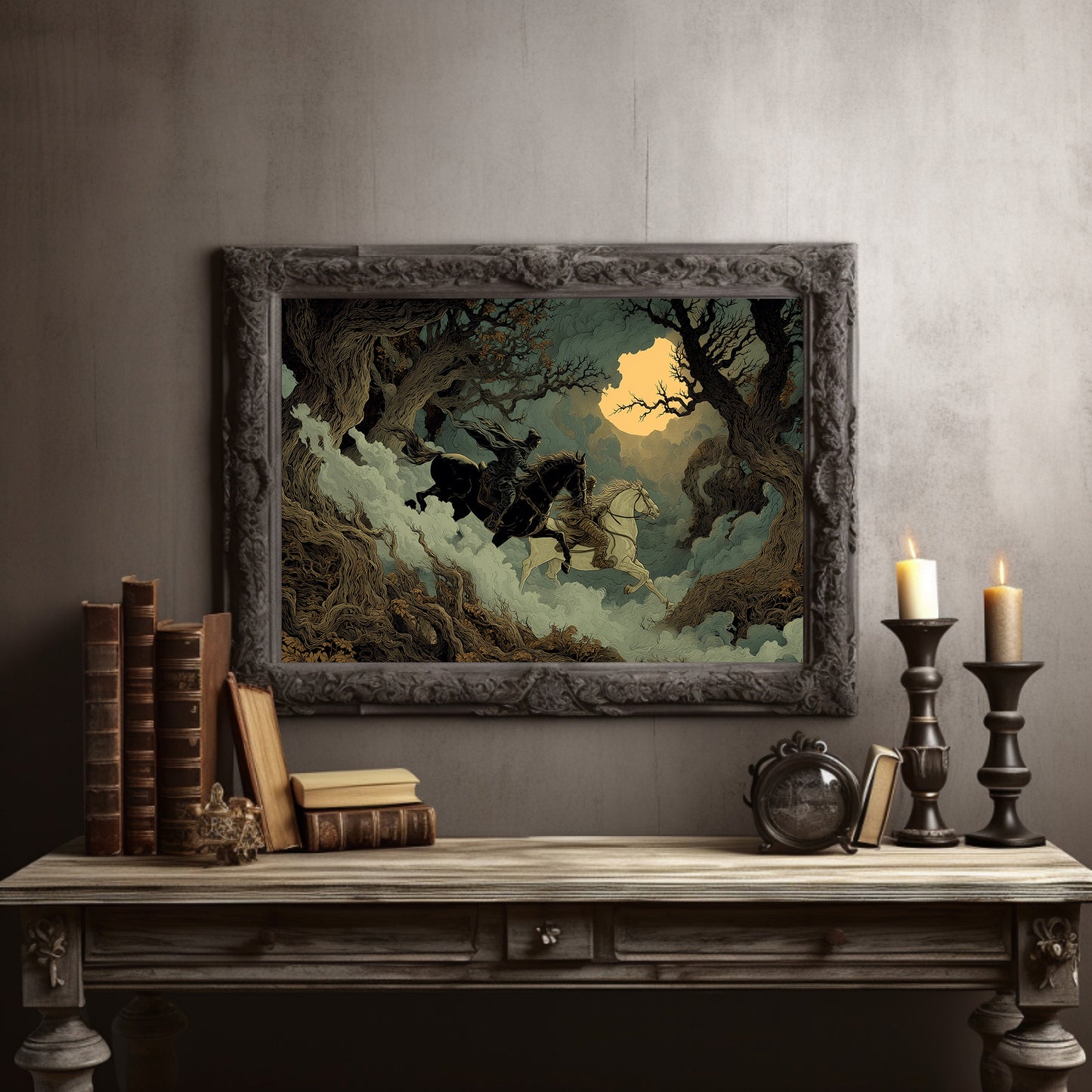 Riders Chase Amber Moon Light