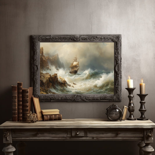 Seafarer's Tale Among Leather Spines