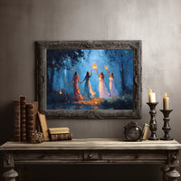 Lanterns Held By Twilight Sisters