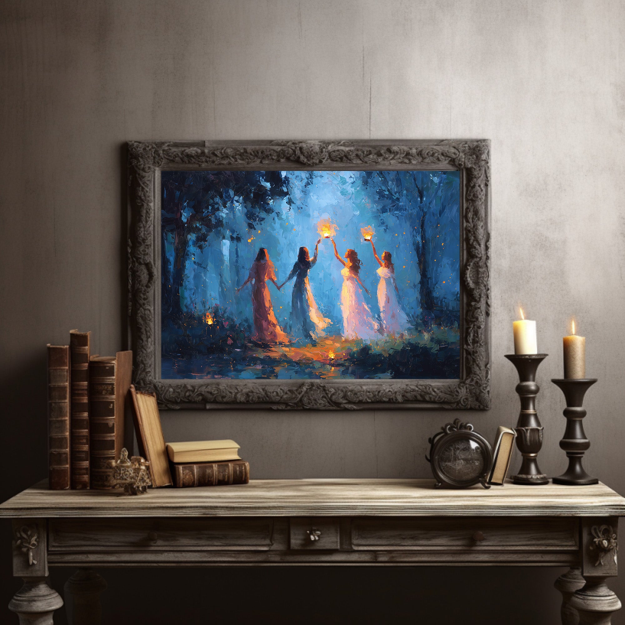 Lanterns Held By Twilight Sisters