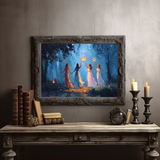 Lanterns Held By Twilight Sisters