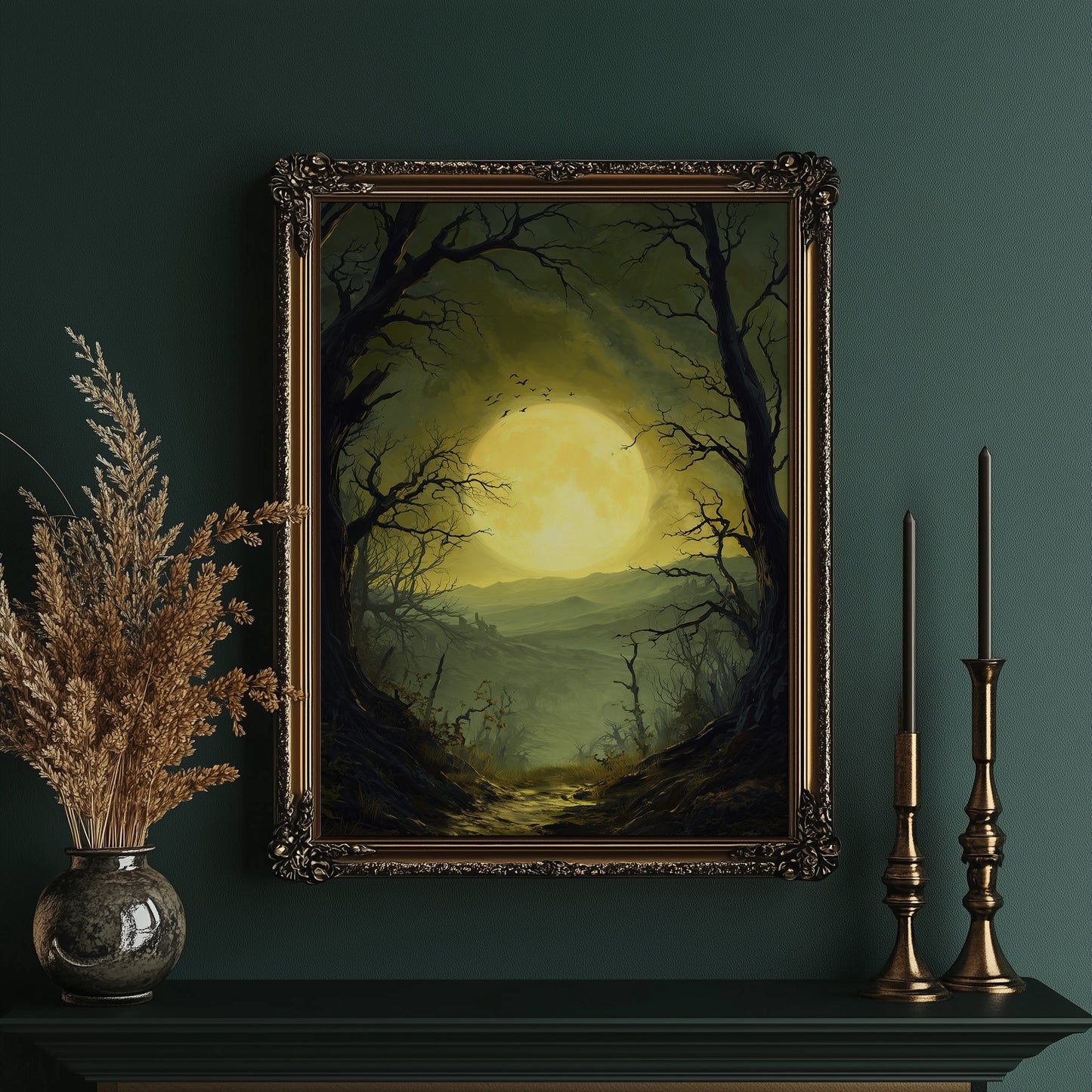 Moonlight Paints Ancient Valley Path