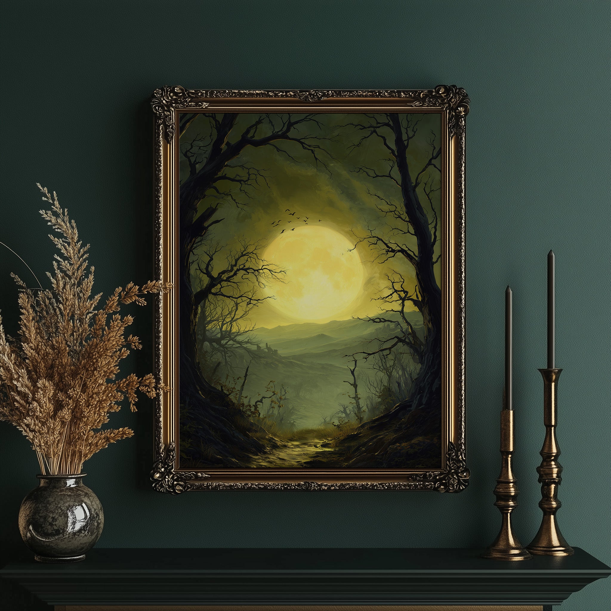 Moonlight Paints Ancient Valley Path