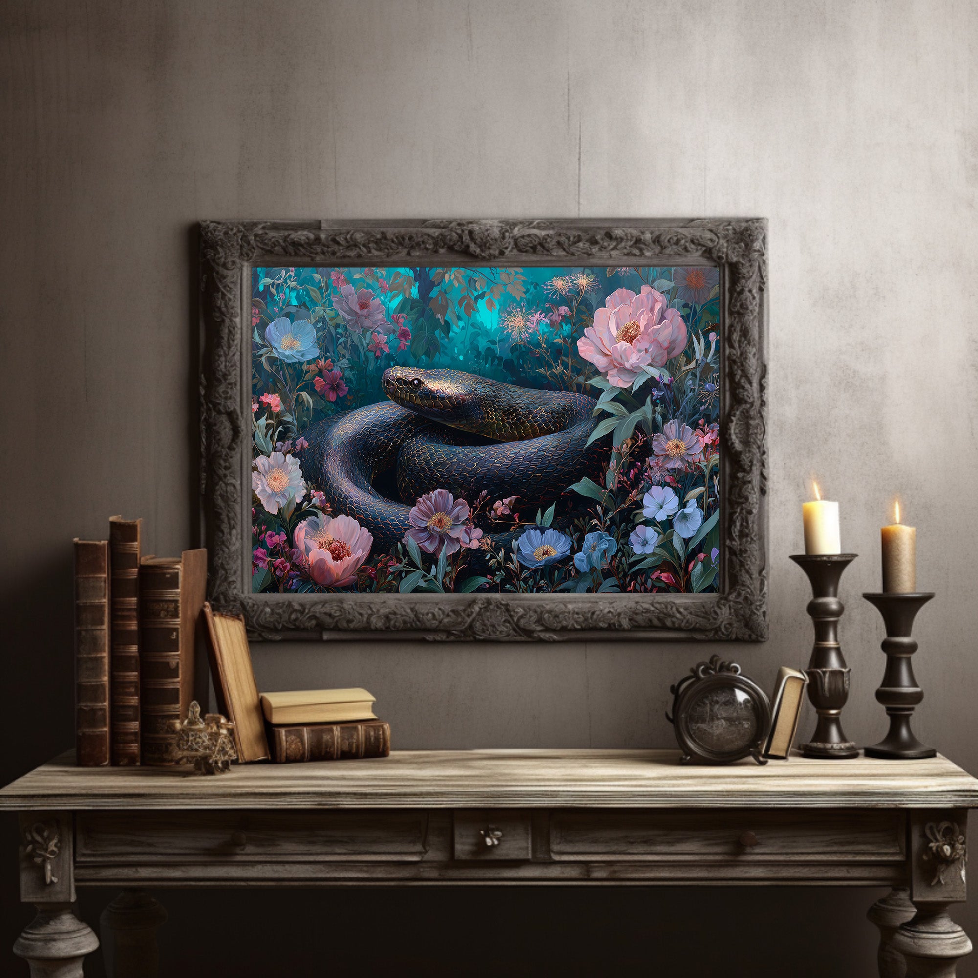 Serpent Among Blooming Gardens