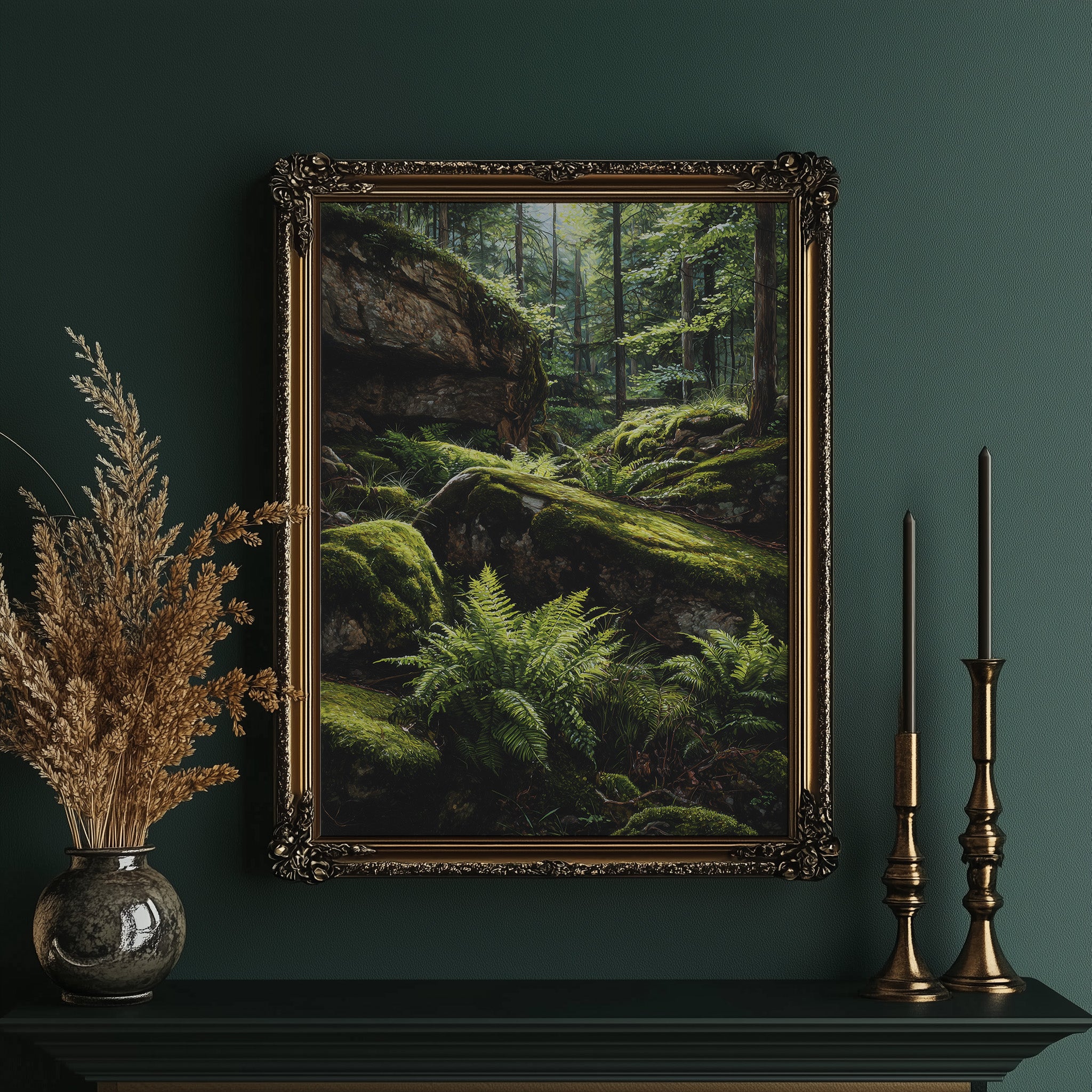 Ancient Ferns Catch Golden Light