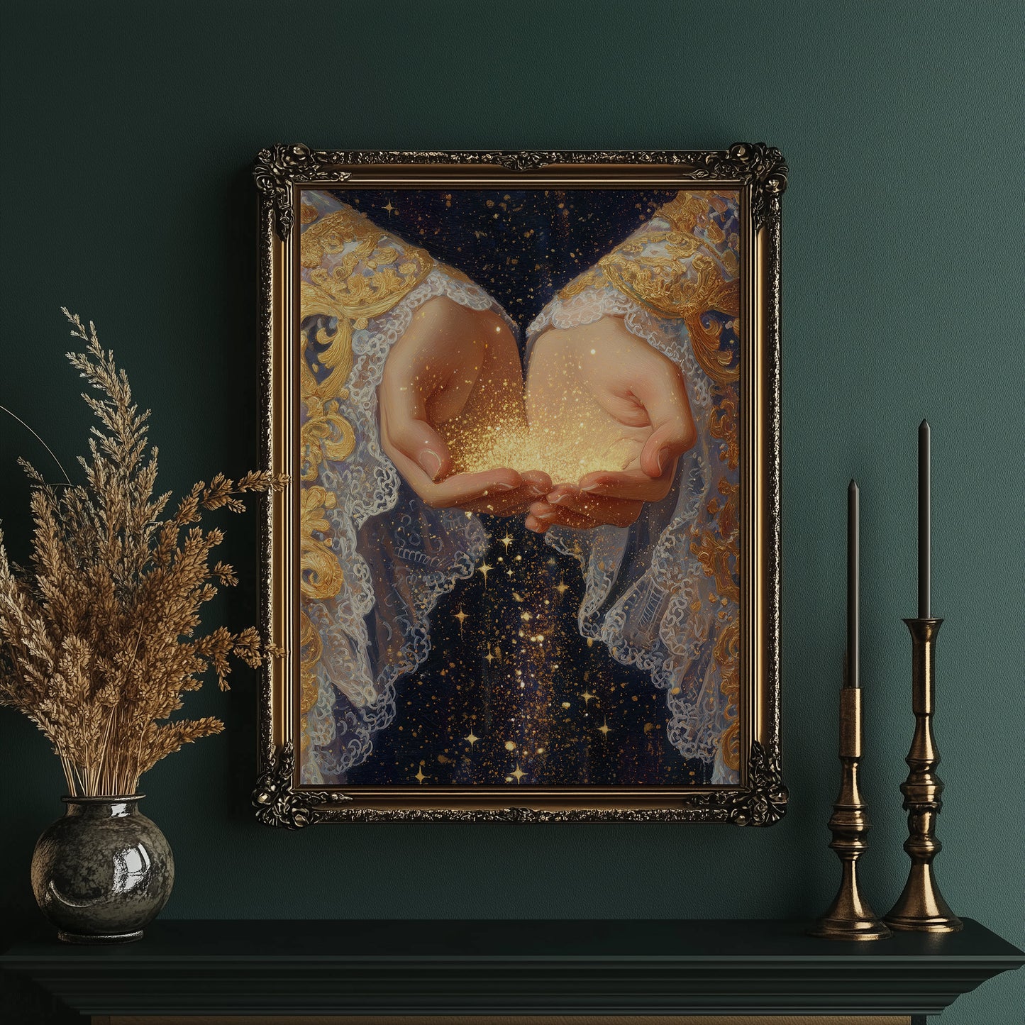 Celestial Offerings In Open Palms