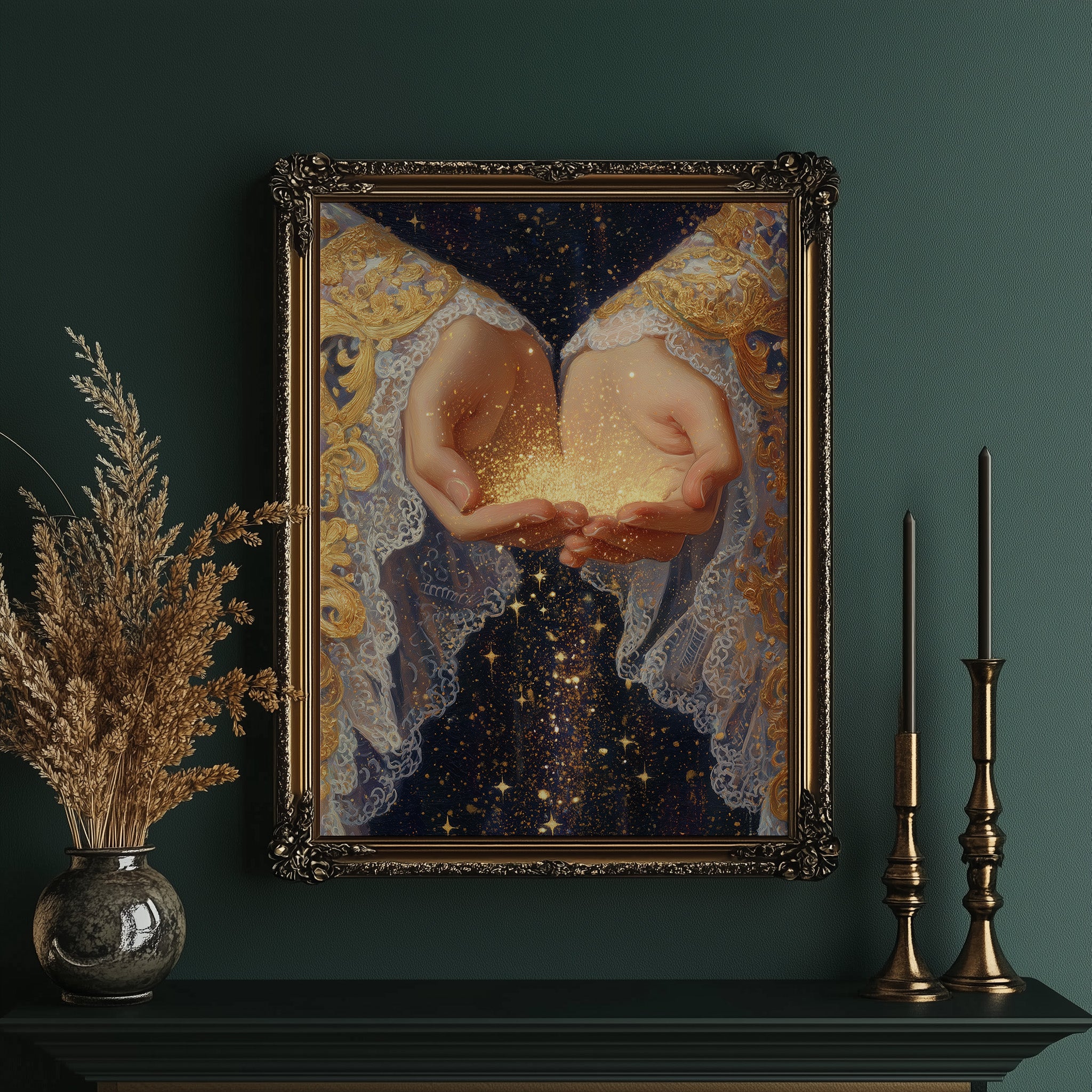 Celestial Offerings In Open Palms