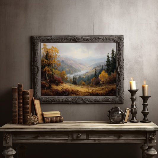 Autumn Valley Between Leather Spines