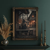 Twilight Cottage And Feline Companion