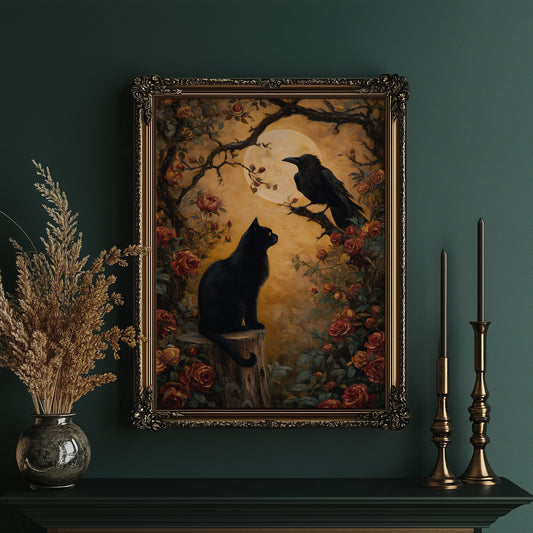 Moonlit Conversations Among Roses