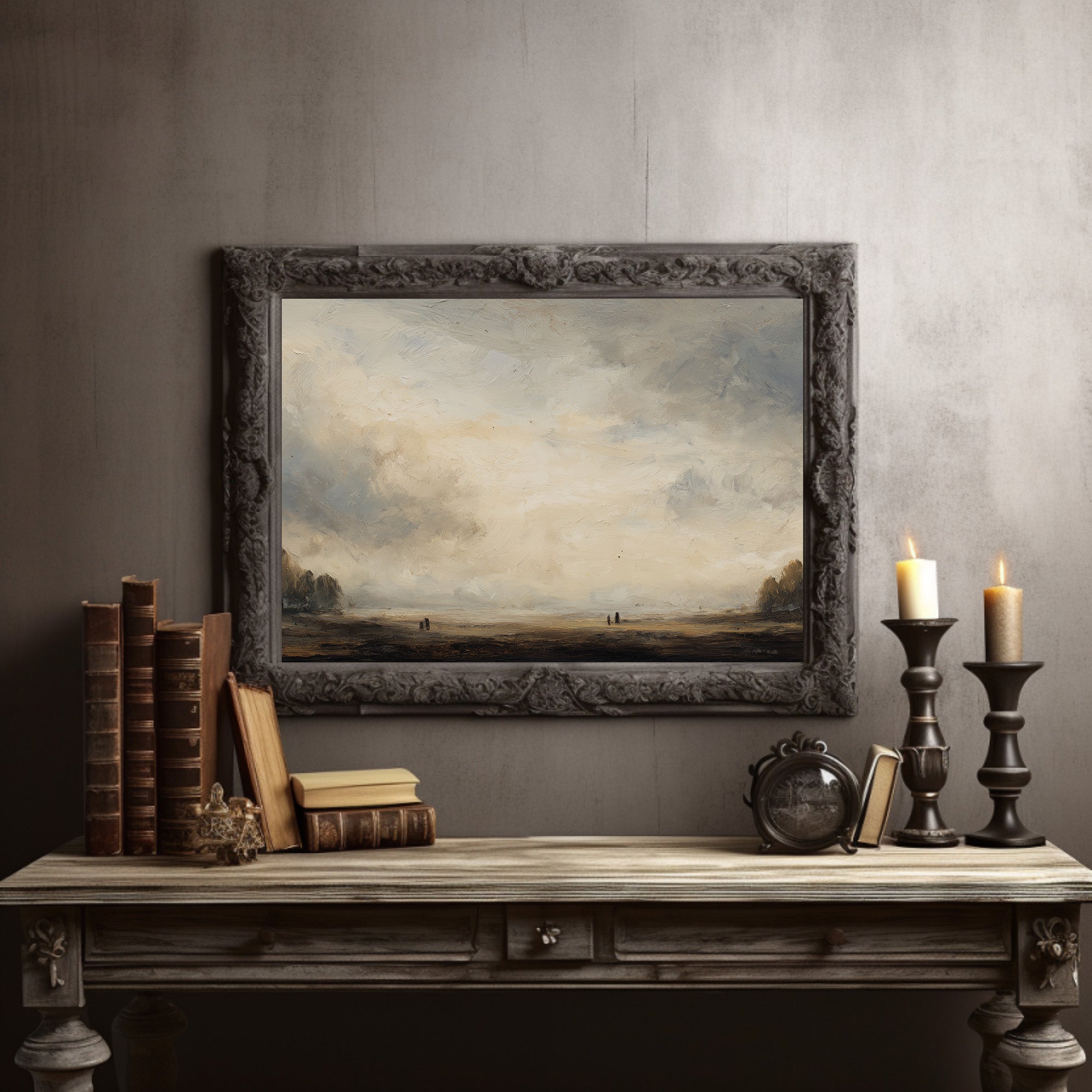 Coastal Mist Among Literary Treasures