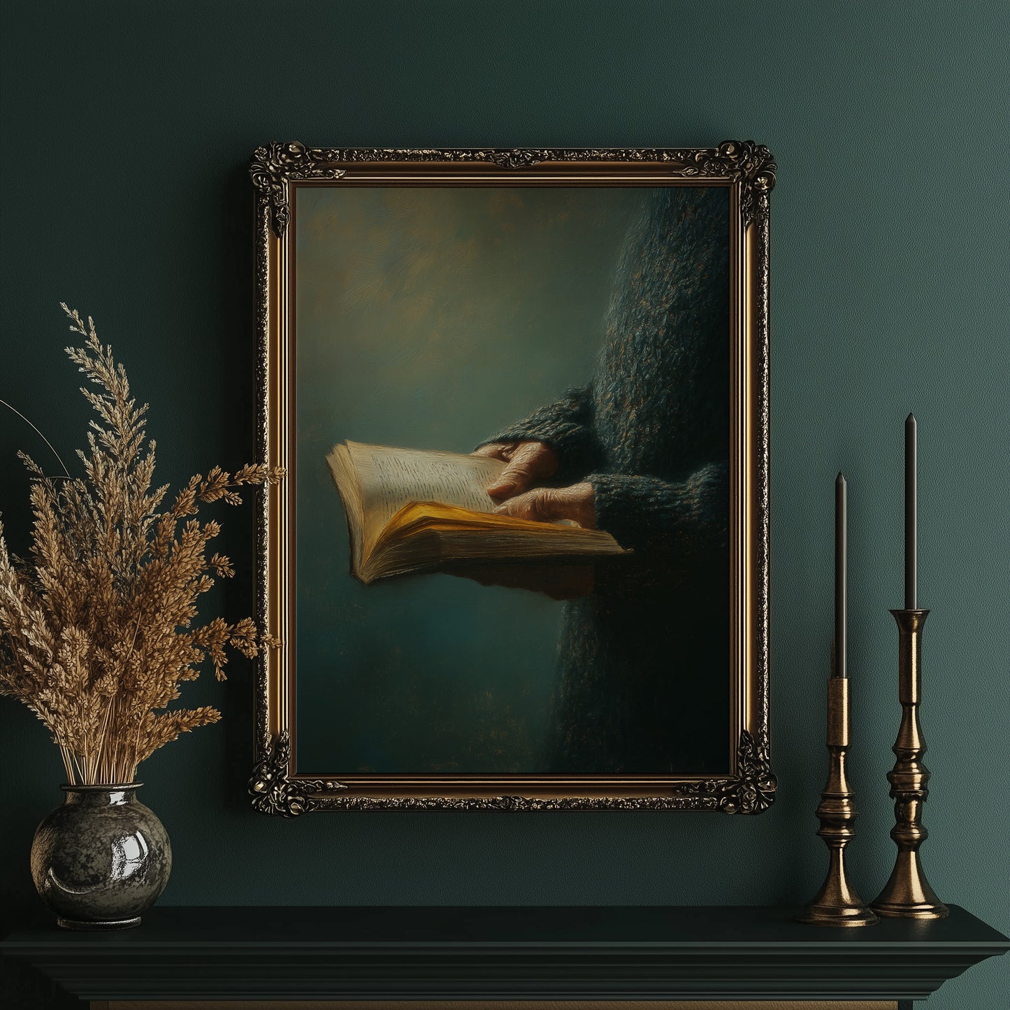 Golden Pages In Gentle Hands