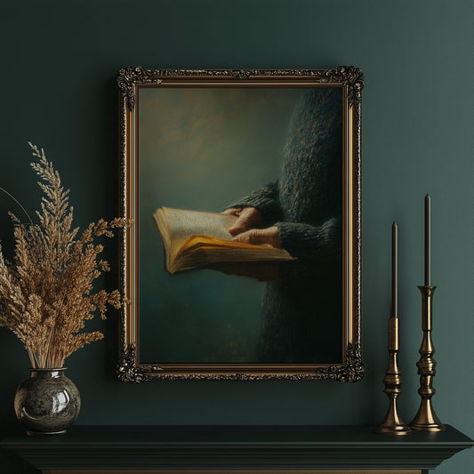 Golden Pages In Gentle Hands