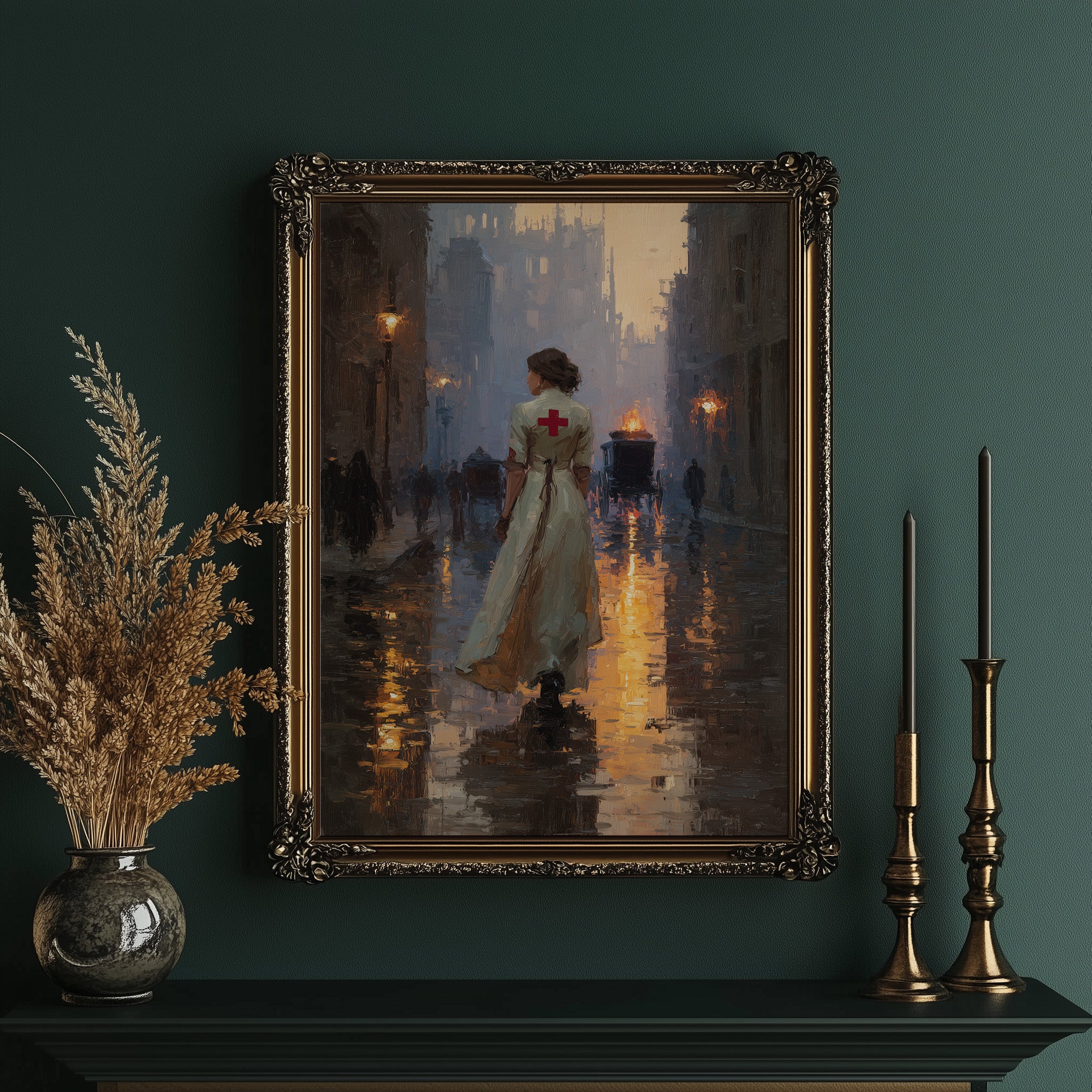 Twilight Mercy On Cobblestone Streets