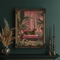 Jungle Royalty On Rose Velvet