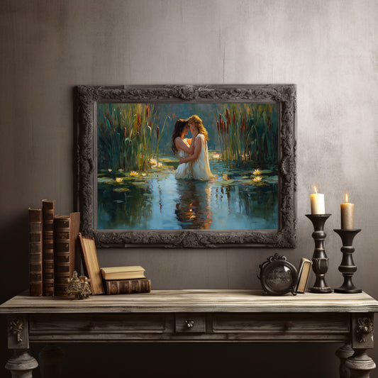 Tender Waters Among Lily Blooms