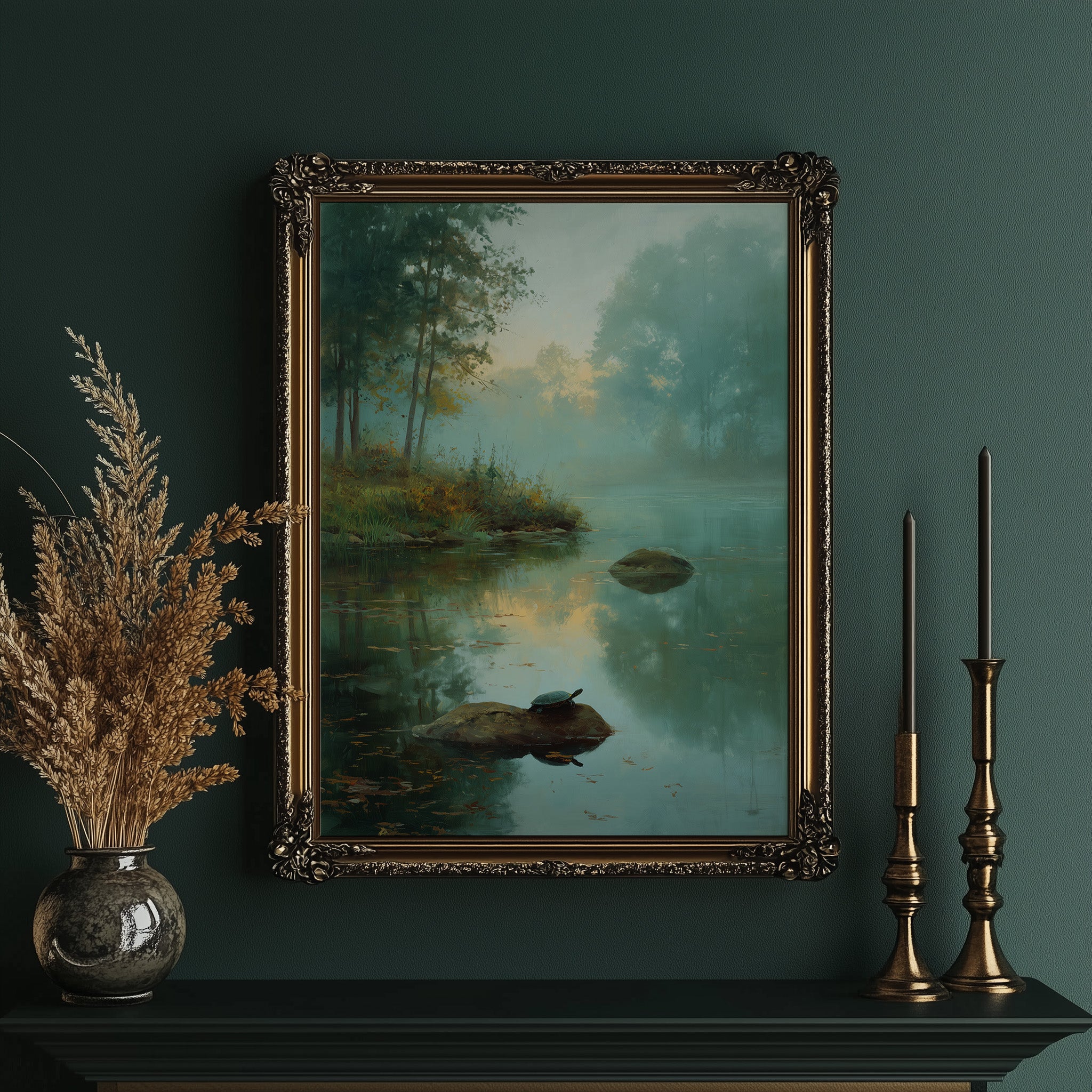 Turtle's Rest In Morning Mist