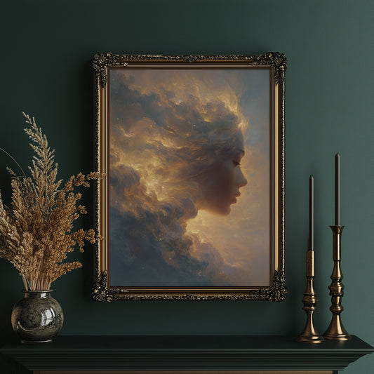 Celestial Profile In Golden Hour