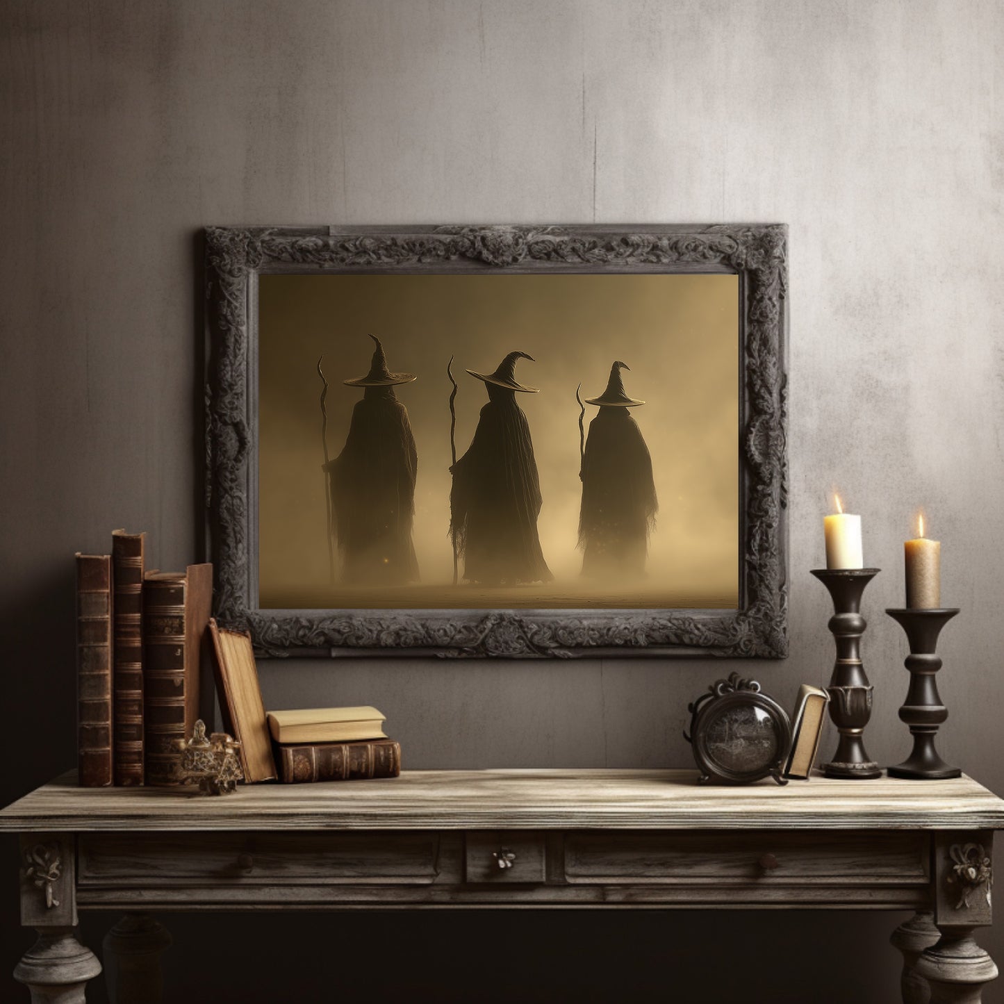 Three Mages Cross Misty Threshold