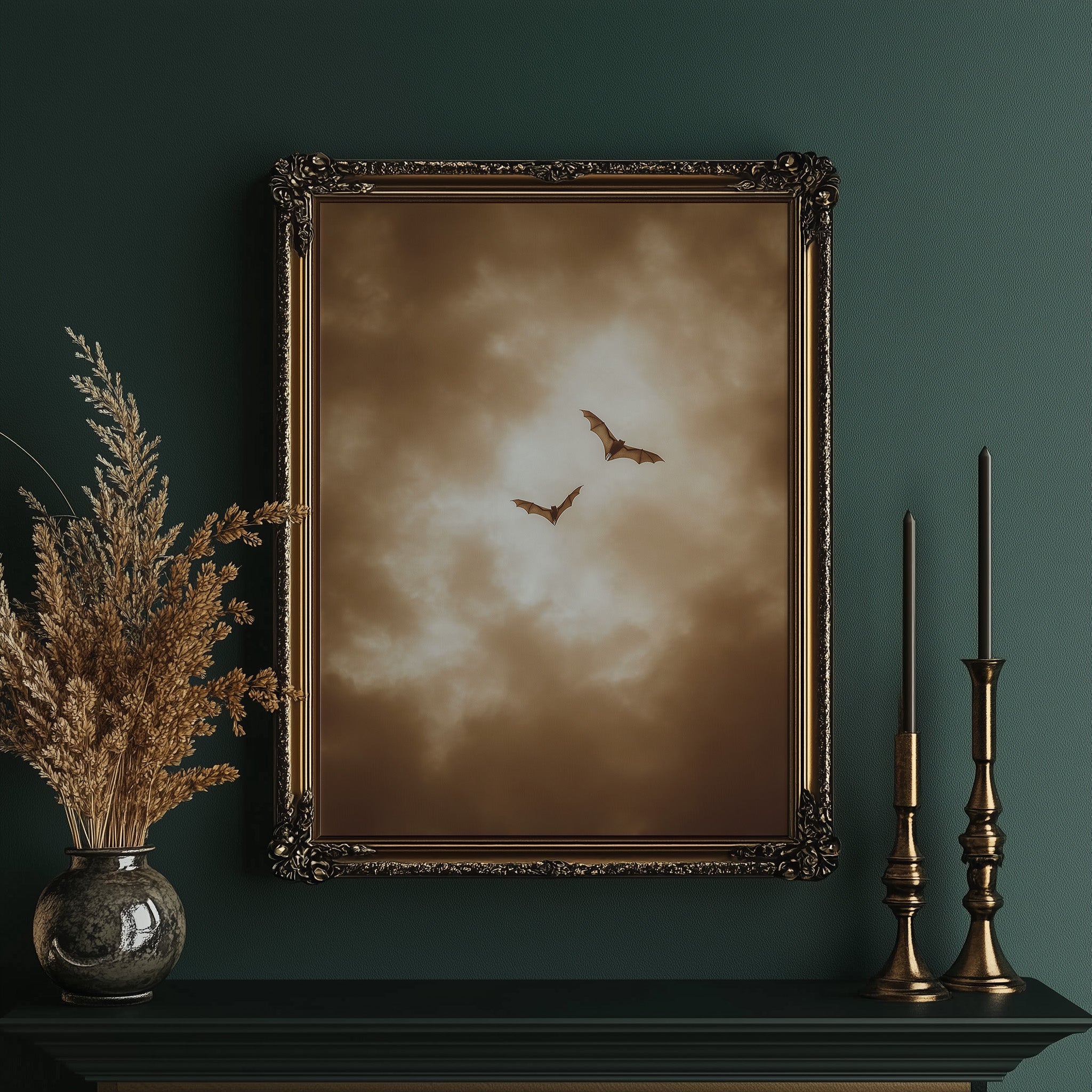 Twilight Hunters Cross Sepia Skies