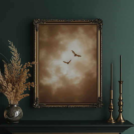 Twilight Hunters Cross Sepia Skies