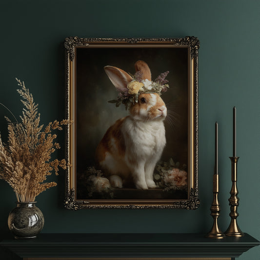 Floral Crown Graces Gentle Creature